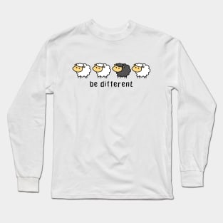 Black Sheep Cute Unique Different Present Birthday Farm Family Crazy Lifestlye Adventure Long Sleeve T-Shirt